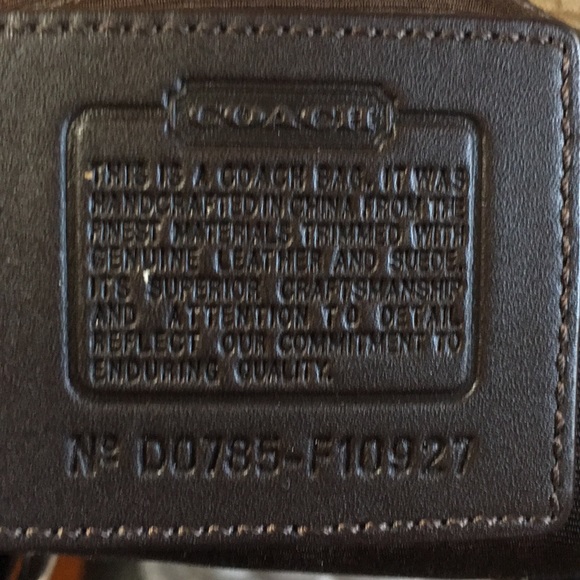 Authentic Coach Signature Chocolate brown bag - Picture 4 of 12